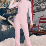 Fleece-Lined Ski Trousers in Pastel Pink - Image 7