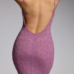 Embellished Asymmetric Maxi Dress in Grape - Image 4
