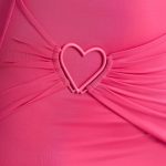 Multiwear Cowl Neck Wrap Over Evening Gown in Magenta - Image 4