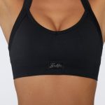 Cross Back Sports Bra in Black - Image 5