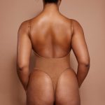 Soft Mesh Bodysuit in Almond - Image 3