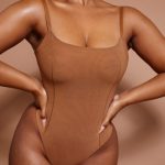 Soft Mesh Bodysuit in Almond - Image 5