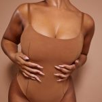 Soft Mesh Bodysuit in Almond - Image 6