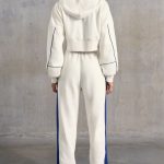 Wide Leg Sweatpants in White - Image 2