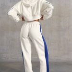 Wide Leg Sweatpants in White - Image 10