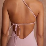 High Neck Backless Midaxi Dress in Mauve - Image 4