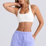 Mid-Rise Sweat Shorts in Periwinkle - Image 2