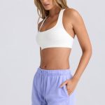 Mid-Rise Sweat Shorts in Periwinkle - Image 6