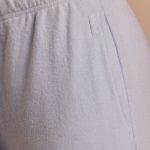 Brushed Jersey Wide-Leg Joggers in Soft Blue - Image 4