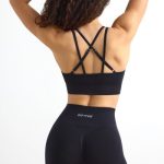 Define Luxe High Waist Mini Shorts in Jet Black - Image 2