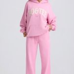 Oversized Hoodie in Baby Pink