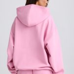 Oversized Hoodie in Baby Pink - Image 2