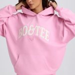 Oversized Hoodie in Baby Pink - Image 7