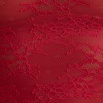 Lace Ruffle Mini Skirt in Cherry Red - Image 5