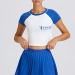 Graphic-Print Cropped T-Shirt in White