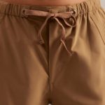 Wide Leg Cargo Trousers in Tan - Image 4