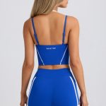 Soft Active Layered Cropped Tank Top in Cobalt Blue - Image 2