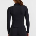 Soft Active Zip-Up Jacket in Black - Image 3