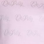 Long Sleeve Scoop Neck Pointelle Crop Top in Baby Pink - Image 4