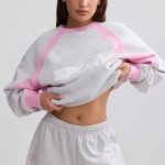 Elasticated Mini Shorts in Grey Marl - Image 5