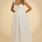 Corset Organza Maxi Dress in White - Image 6