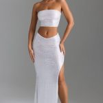 Embellished Strap-Detail Top in White - Image 5