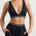 Petite High-Waist Straight-Leg Joggers in Black - Image 4