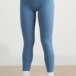 Petite High-Waist Leggings in Steel Blue - Image 4