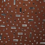 Sheer Embellished Bodycon Mini Dress in Mocha - Image 5