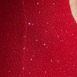 Embellished Strapless Cowl-Neck Maxi Dress in True Red - Image 8