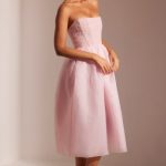 Embellished Corset Tulle Skirt Midi Dress in Blush - Image 3