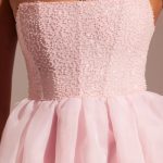 Embellished Corset Tulle Skirt Midi Dress in Blush - Image 4