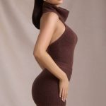 Ribbed-Knit Shorts in Espresso - Image 3
