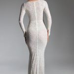 Embellished Fishtail Maxi Dress in White - Image 2