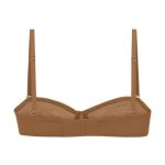 Soft Mesh Strapless Bra in Almond - Image 6