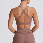 Soft Active Mini Shorts in Mocha - Image 2