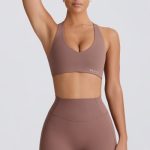 Soft Active Mini Shorts in Mocha - Image 5