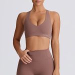 Soft Active Mini Shorts in Mocha - Image 6