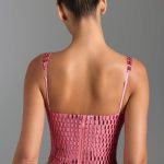 Embellished Square-Neck Top in Watermelon - Image 2