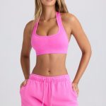 Mid-Rise Sweat Shorts in Sugar Pink - Image 4