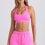 Mid-Rise Sweat Shorts in Sugar Pink - Image 6