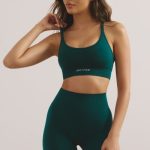 High Waist Define Luxe Mini Shorts in Jade Green - Image 2