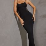 Scoop Neck Maxi Dress in Black - Image 7