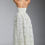 Embellished Floral-Appliqu?? Corset Gown in White - Image 2