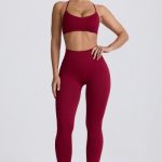 Super Sculpt Seamless High-Waist Leggings in Burgundy - Image 8