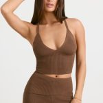 Chunky Knit Tank Top in Espresso - Image 10