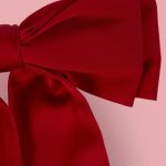 Bow Hair Clip in Ruby Red - Image 4