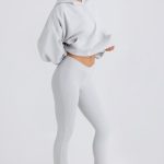 Flared Trousers in Pacific Grey