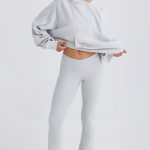 Flared Trousers in Pacific Grey - Image 7