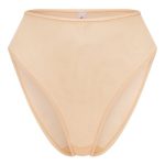 Soft Mesh High Waisted Knicker in Beige - Image 2